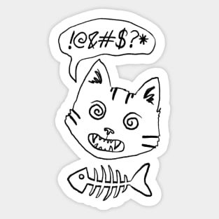 Meltdown Kitty Sticker